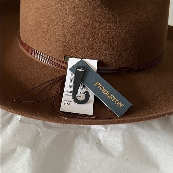 Pendleton Women’s Cassandra Whiskey Brown Wool Felt Hat Fedora S/M NWTs main image 14